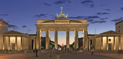 Brandenburger Tor Berlin (Blick in Richtung Westen)